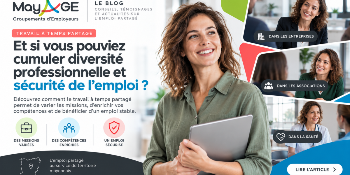 Travail à temps partagé : et si vous pouviez cumuler diversité professionnelle et sécurité de l’emploi ?