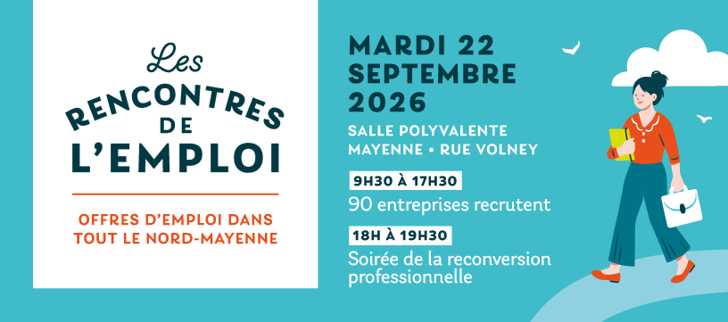 Mayage vous donne rendez-vous aux Rencontres de l’Emploi à Mayenne