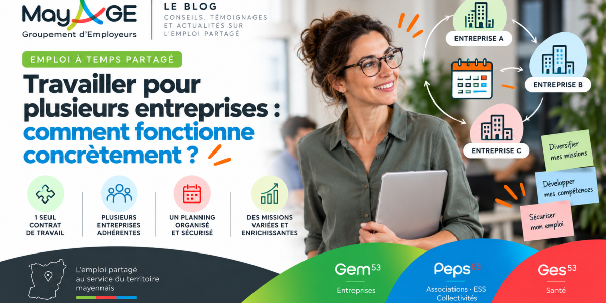 Travailler pour plusieurs entreprises : comment fonctionne concrètement un emploi à temps partagé ?